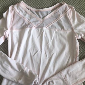 Lululemon long sleeve top, size 6, light pink